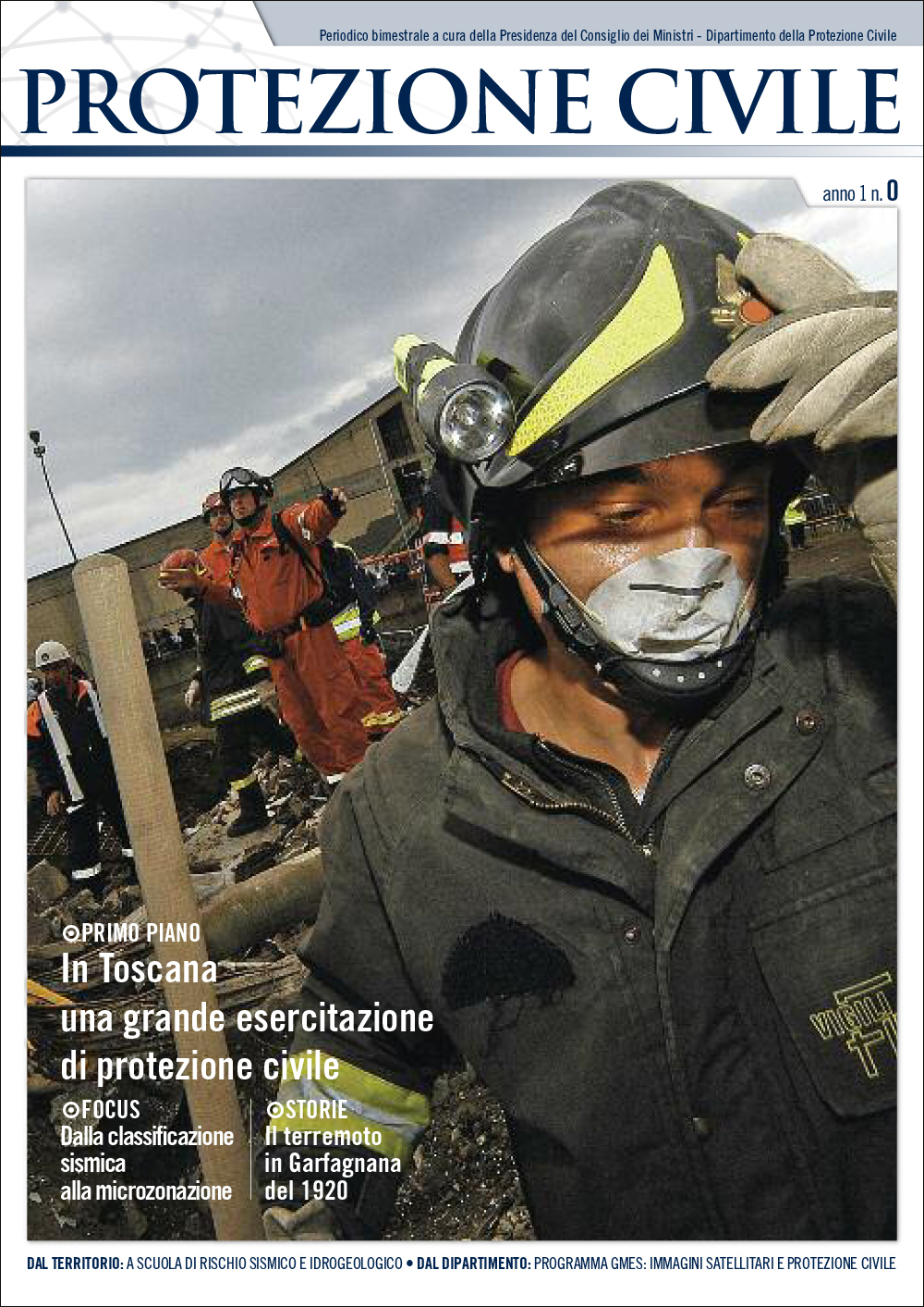 Copertina Magazine Protezione Civile n. 0