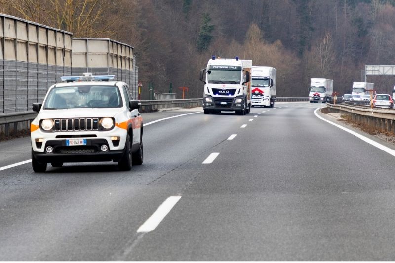 18 marzo 2022 – Trasporto in Slovacchia del campo di accoglienza per 250 persone messo a disposizione dal Friuli-Venezia Giulia per la popolazione ucraina