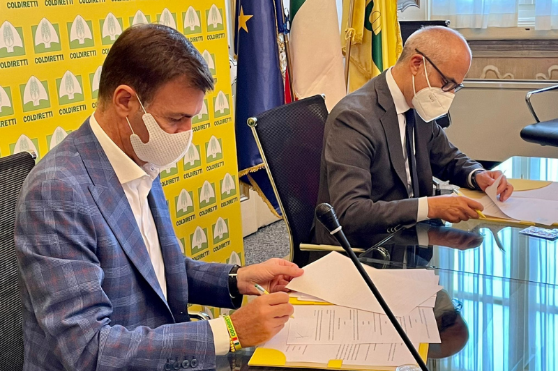 Firma protocollo Dpc-Coldiretti 7 luglio 2021