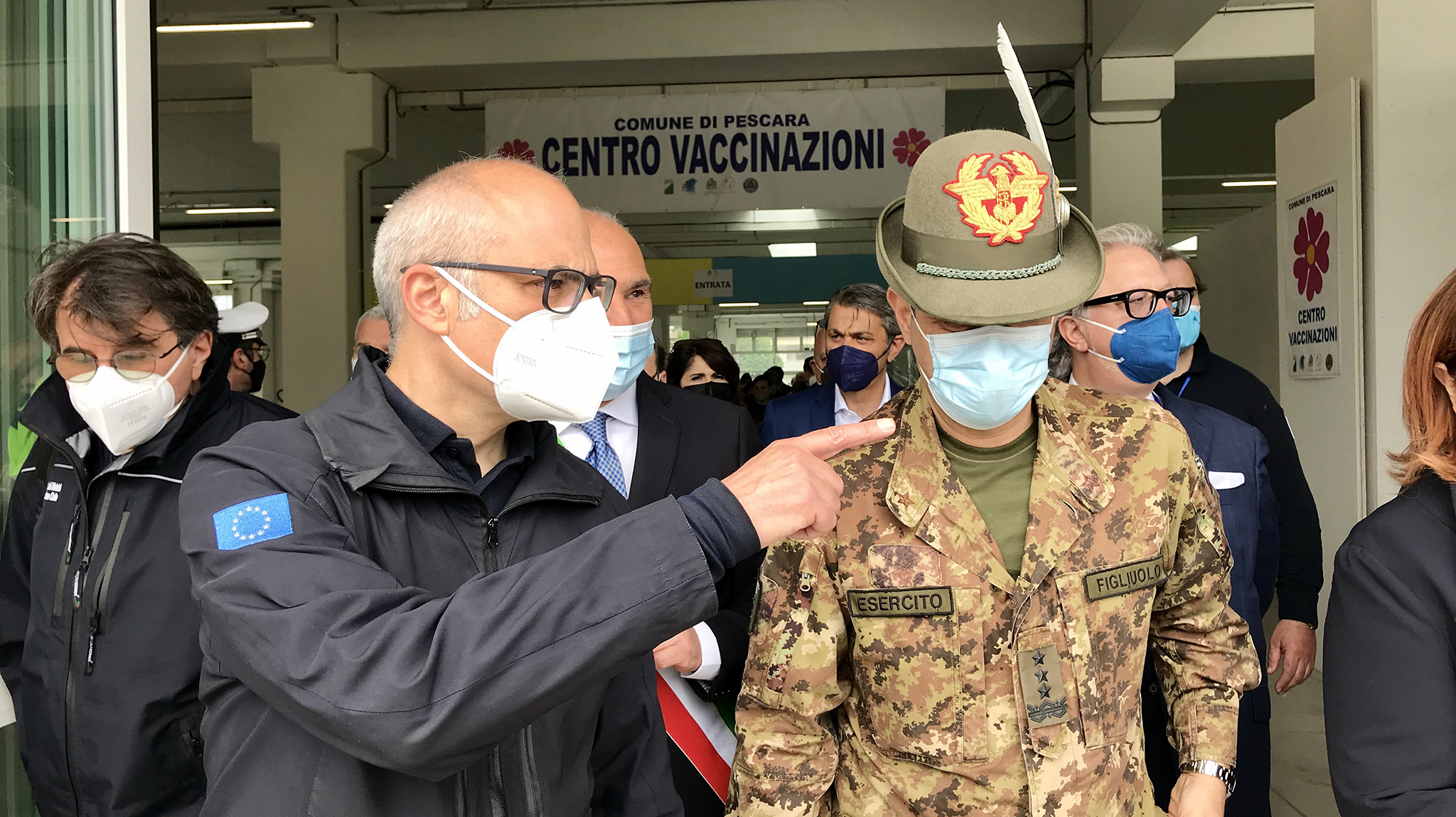 Coronavirus, sopralluogo di Curcio e Figliuolo in Abruzzo (Pescara, 7 maggio 2021) 