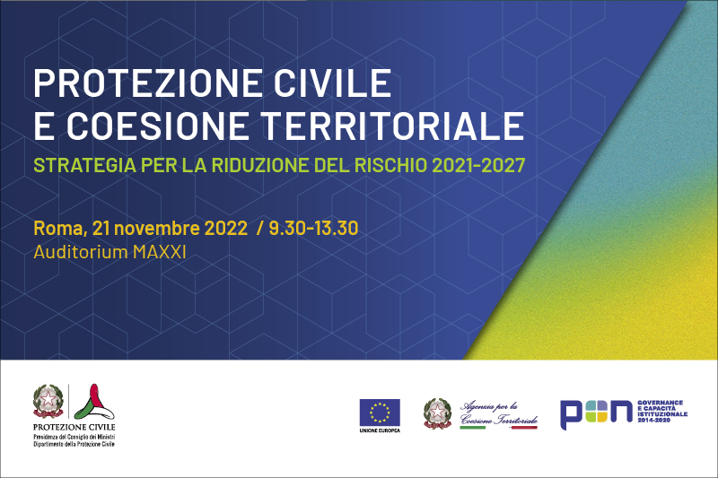 Workshop Protezione civile e coesione territoriale 21 novembre 2022