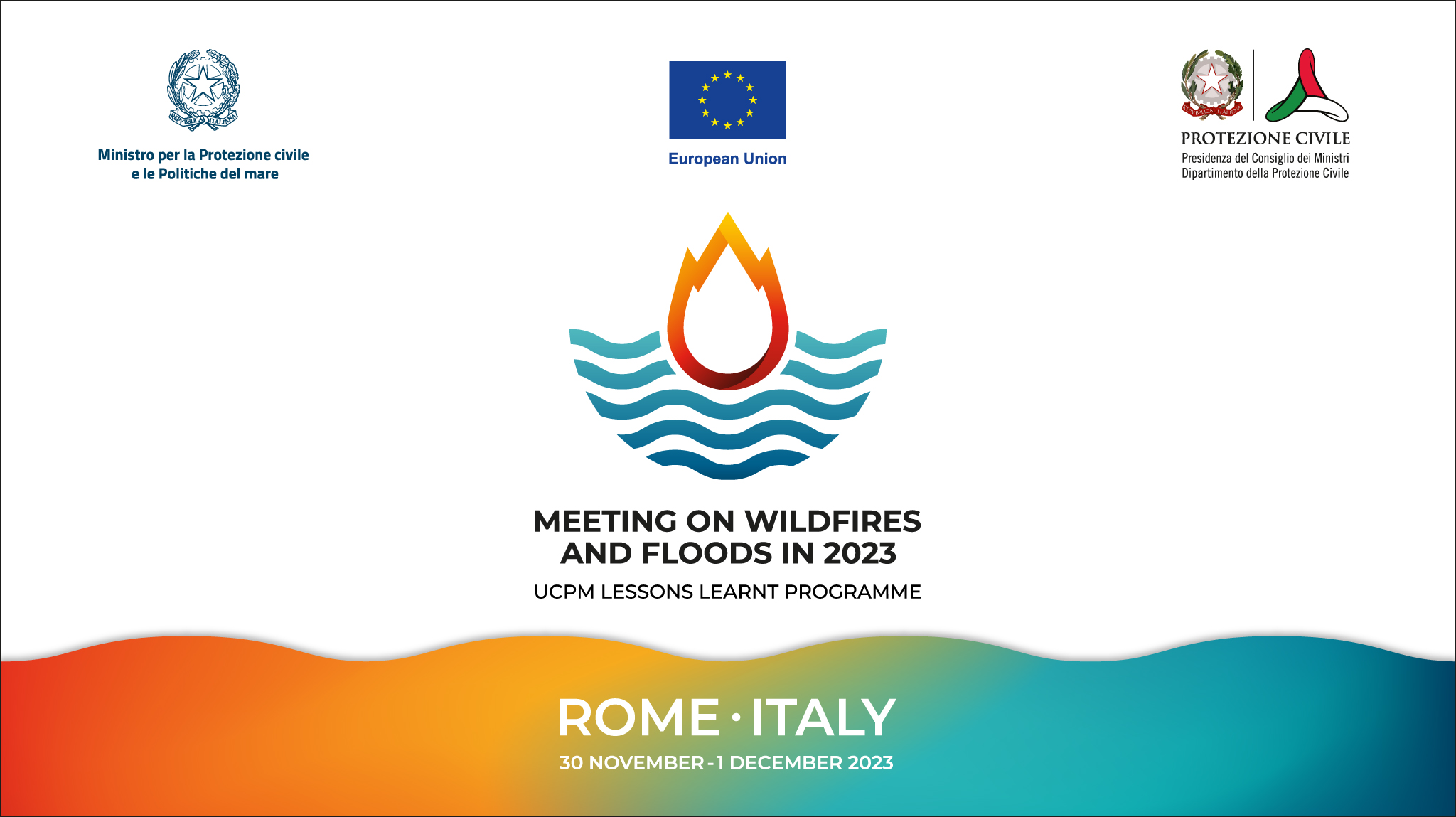 UCPM Lessons Learnt Programme, Meeting on wildfires and floods in 2023