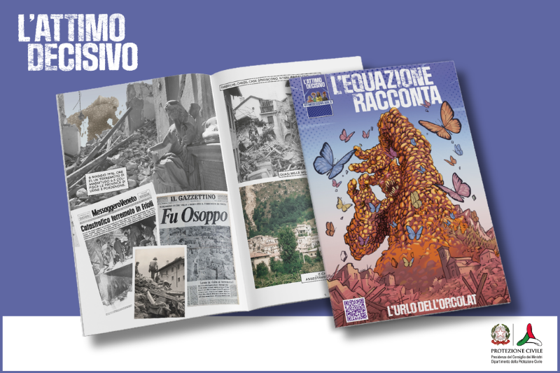 copertina numero speciale dell'attimo decisivo dedicato al terremoto friuli
