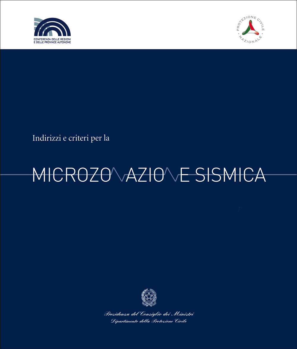 Copertina Indirizzi e criteri per la microzonazione sismica
