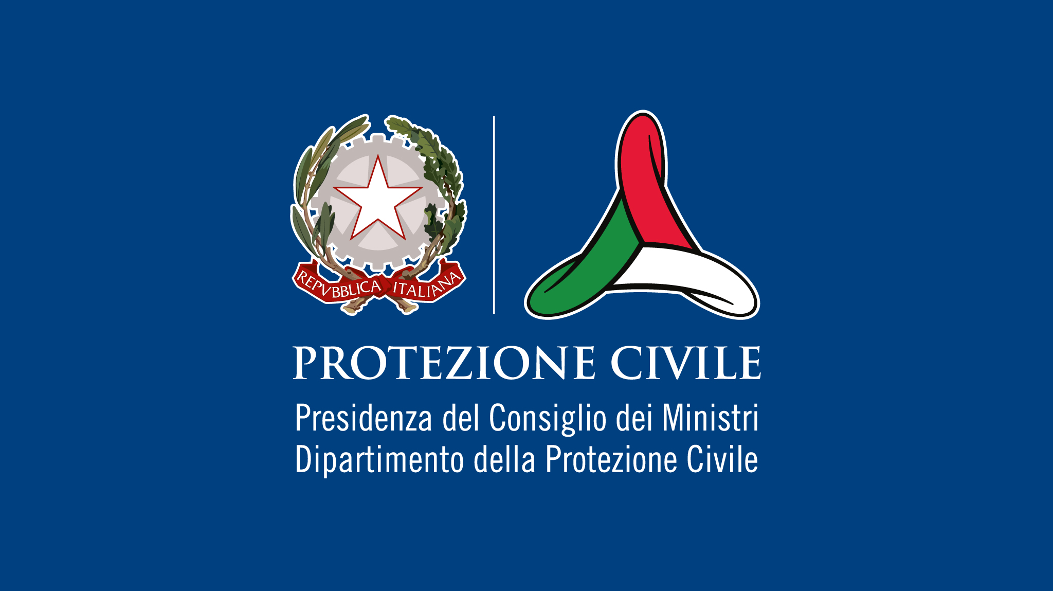 Logo DPC fondo blu