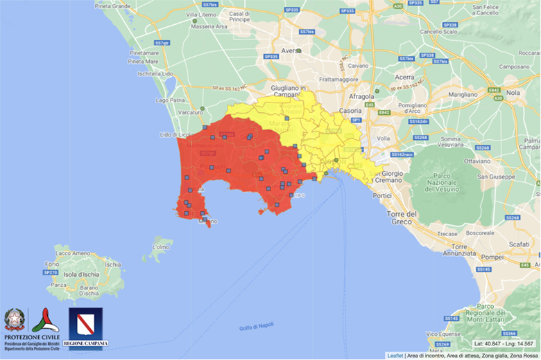 Anteprima mappa Piano nazionale Campi Flegrei