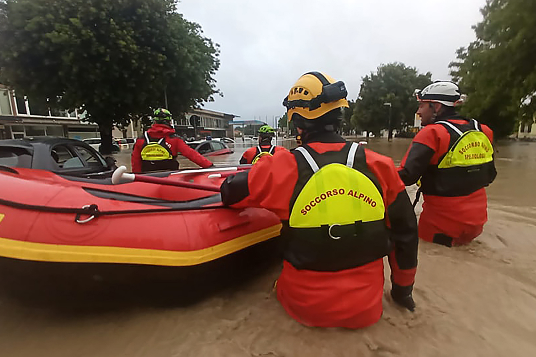 Maltempo Emilia-Romagna: una squadra del CNSAS sui luoghi dell'emergenza