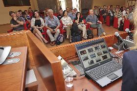 Un momento del workshop finale del progetto pilota dell’Agenzia Spaziale Italiana SRV – Sistema Rischio Vulcanico