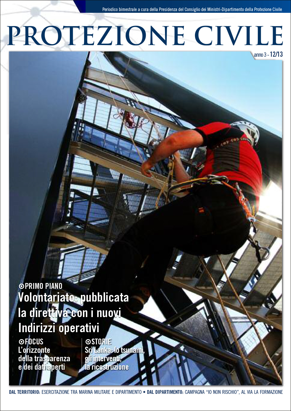 Copertina Magazine Protezione Civile n. 12-13